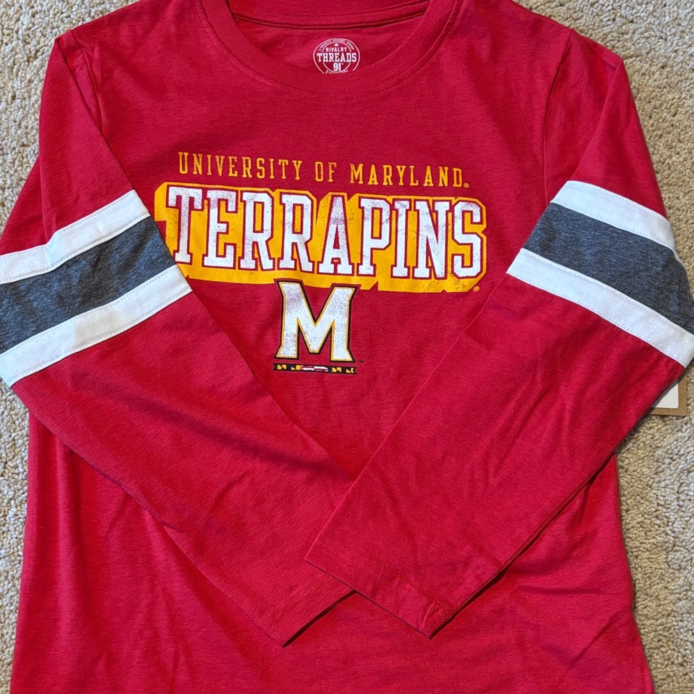 Brand New Rivalry Threads UMD Terrapins Youth Long Sleeve Tee